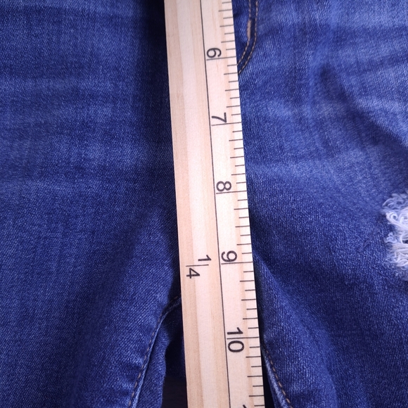 American Eagle Outfitters Blue Distressed Skinny Jeans - Picture 15 of 16